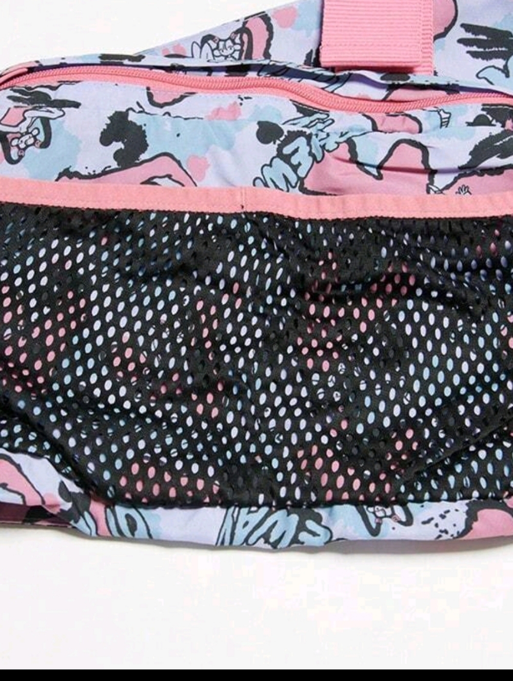 Rare: Adidas Pink & Light Blue Graphic Chest Bag Adult Small NWT - Picture 5 of 12